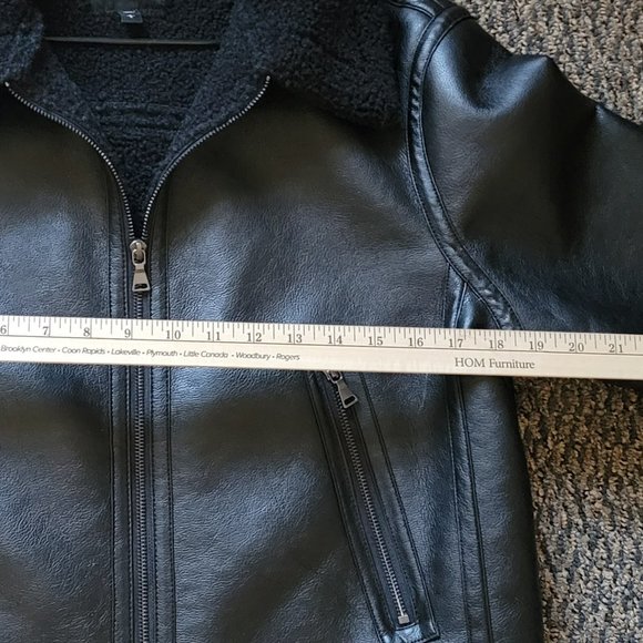 NWOT Super Soft Black Express Black Bomber Jacket Size Large - Picture 11 of 11